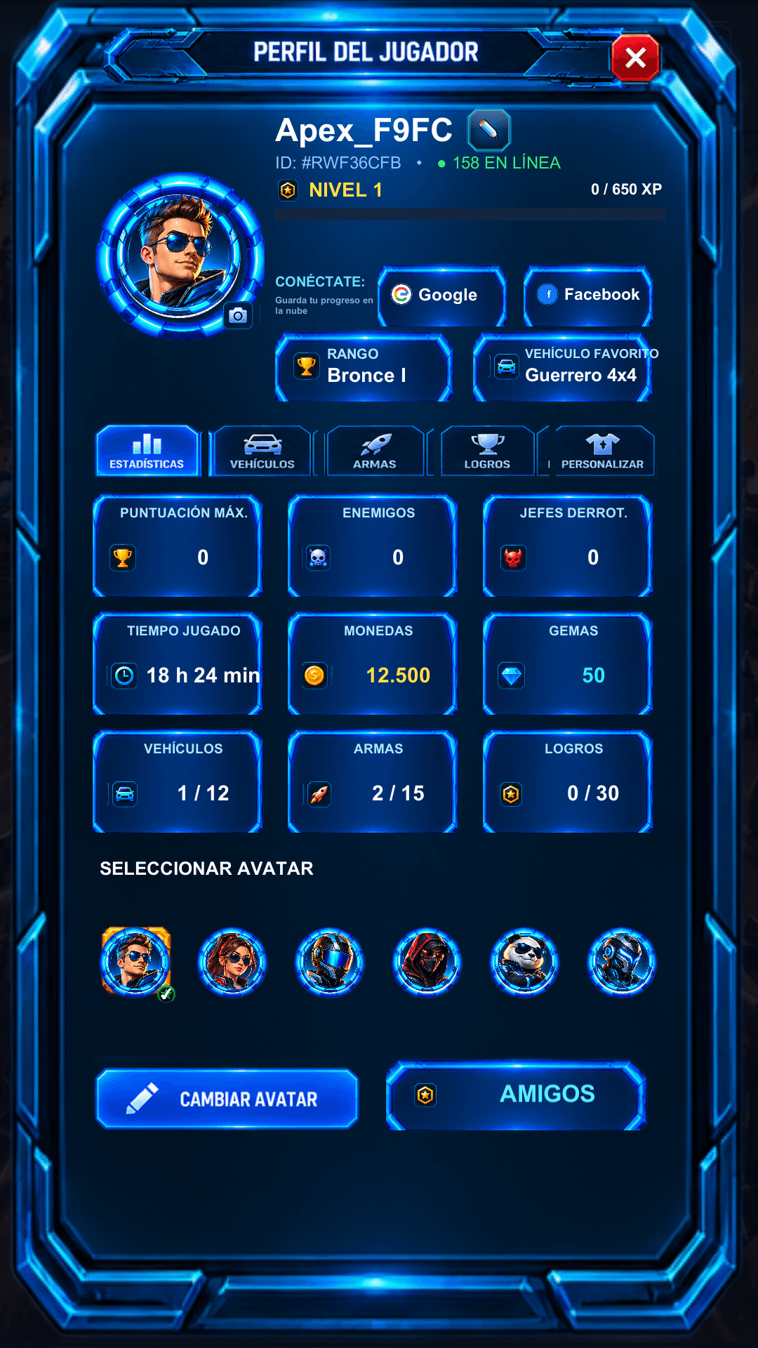 Perfil del Piloto & Estadísticas